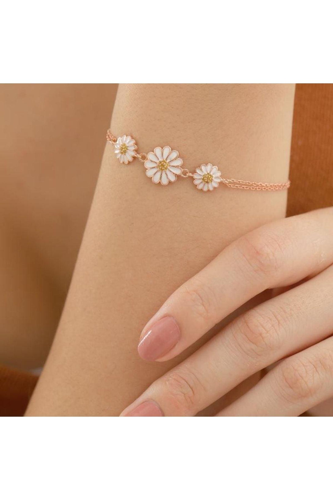 925 Sterling Silver Daisy Bracelet