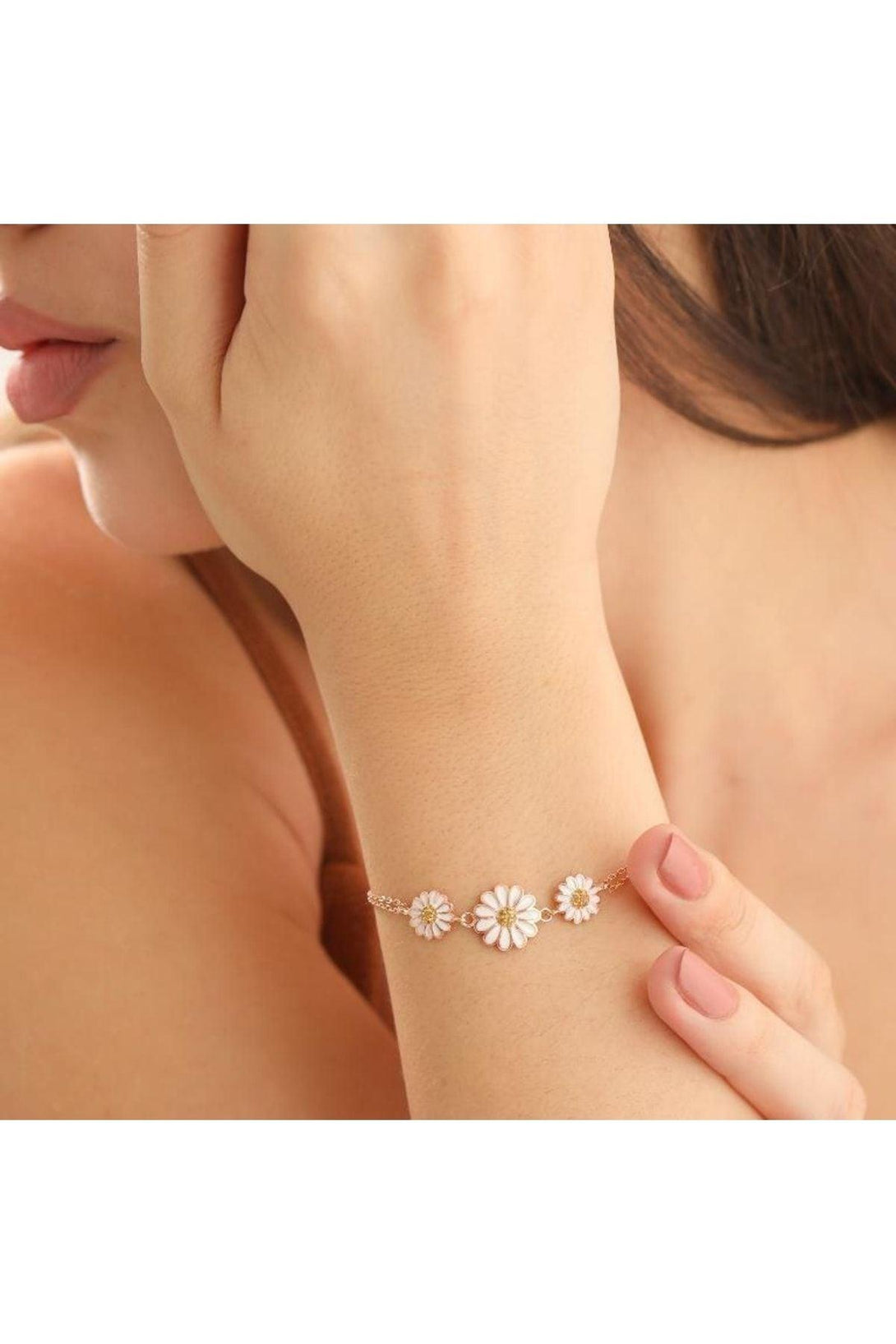 925 Sterling Silver Daisy Bracelet