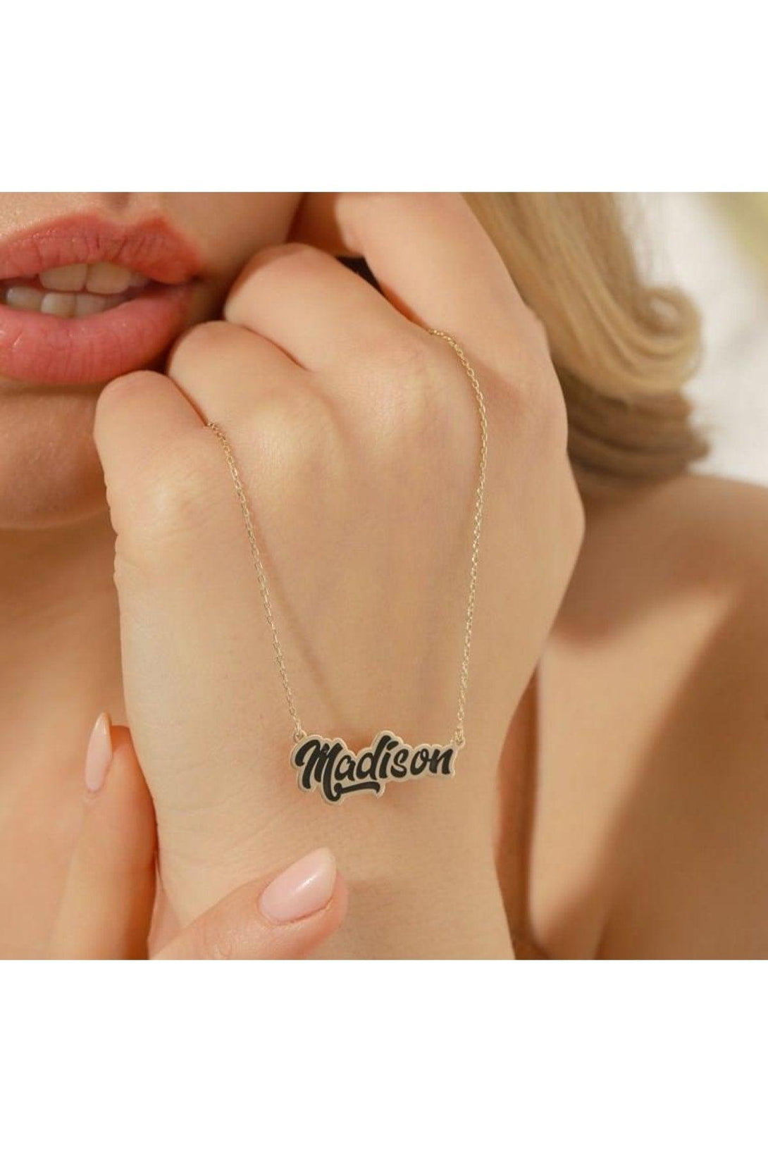 925 Sterling Silver Necklace For Women With Personalized Name Written