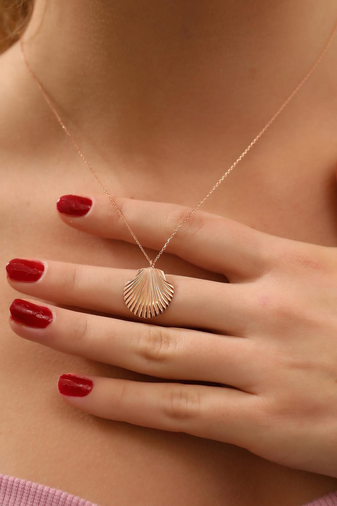 925 Sterling Silver Seashell Necklace