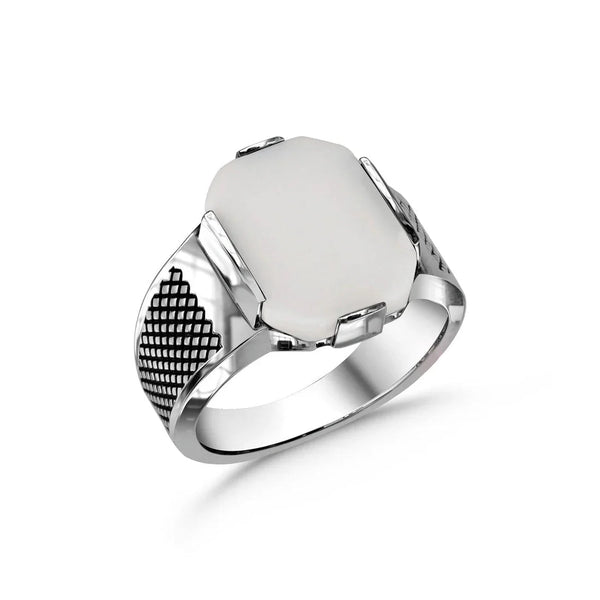 925 Silver Onyx Men's Ring