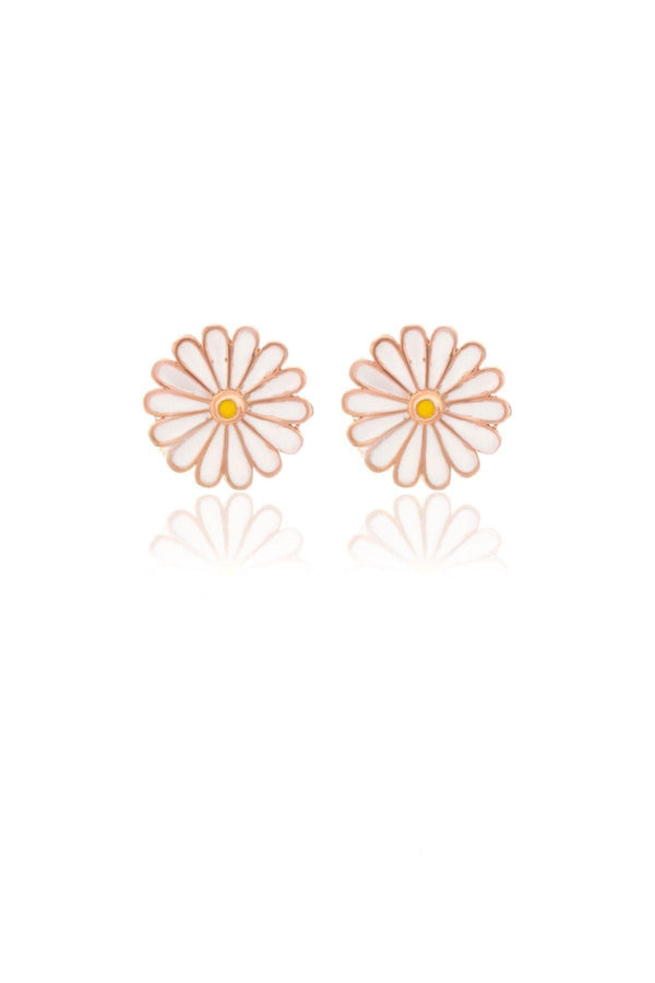 925 Sterling Silver Daisy Earrings