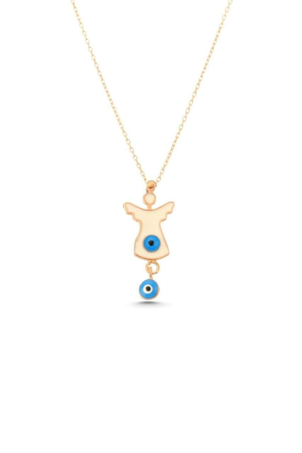 925 Sterling Silver Evil Eye Beaded Necklace