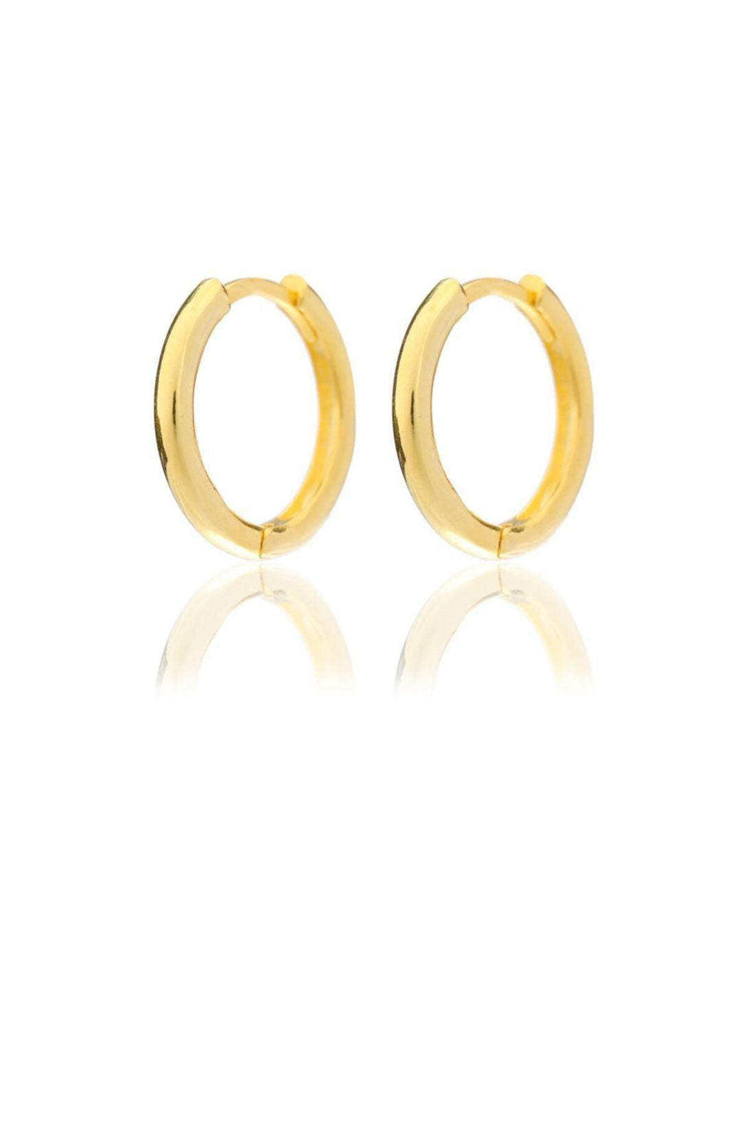 925 Sterling Silver Hoop Earrings With Circle Design