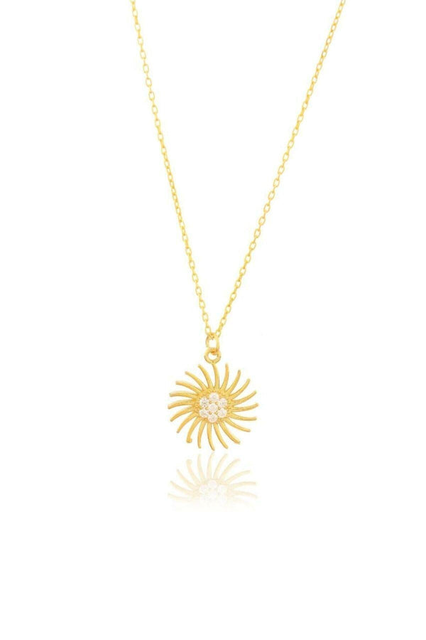 925 Sterling Silver Sun Necklace