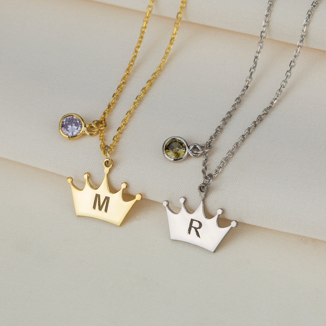 Birthstone Crown Necklace