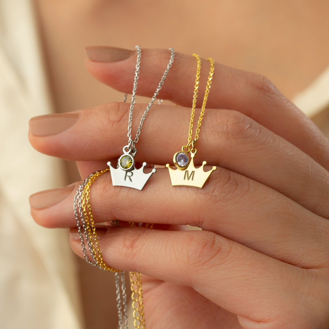 Birthstone Crown Necklace