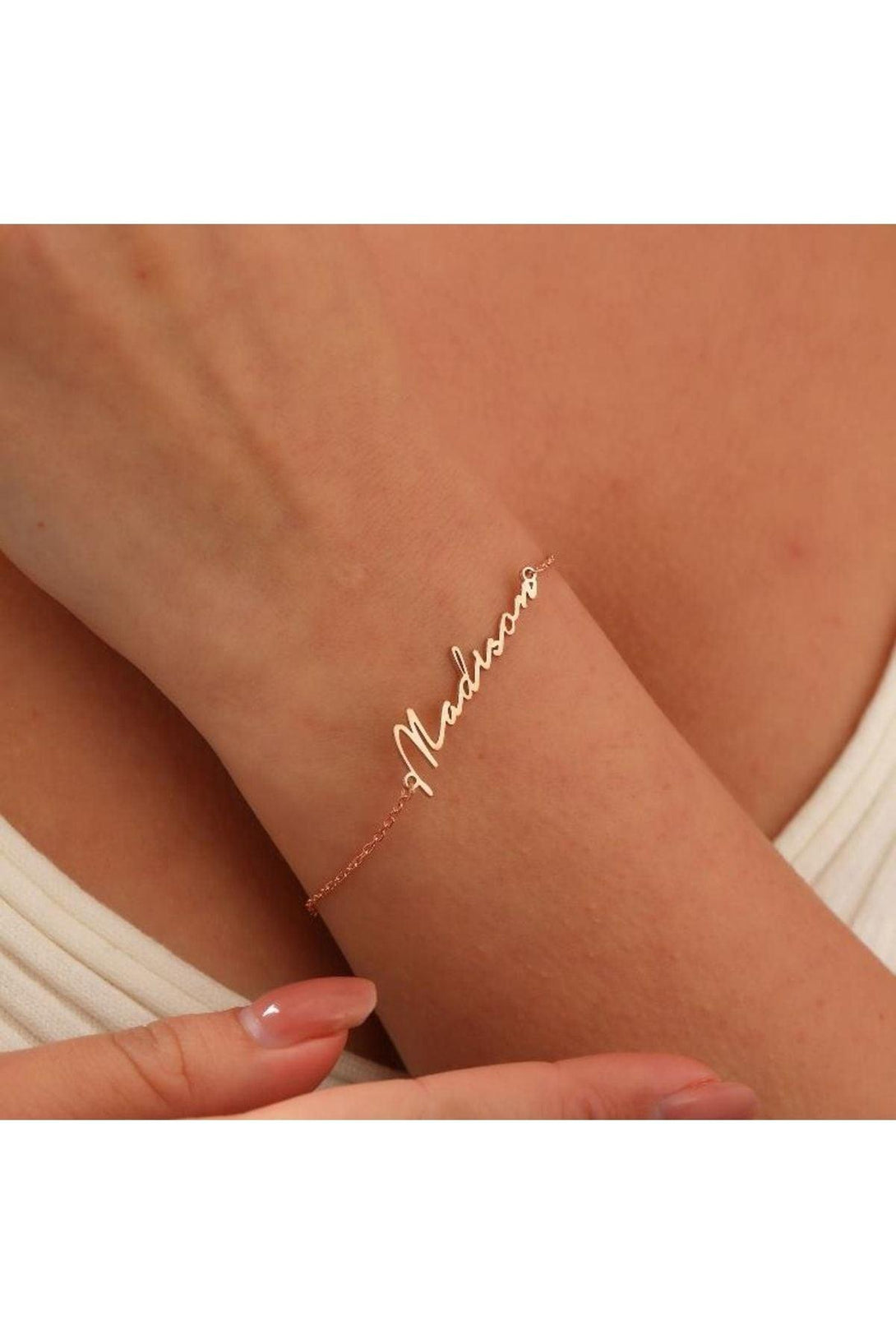 Personalized 925 Sterling Silver Name Bracelet