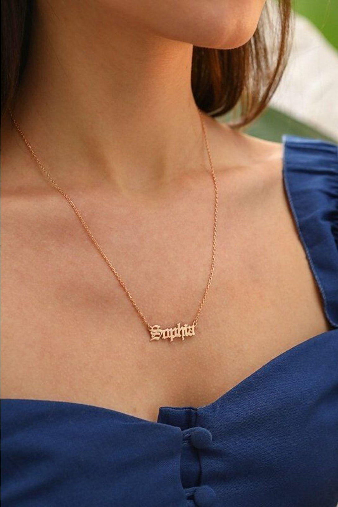 Personalized 925 Sterling Silver Name Necklace