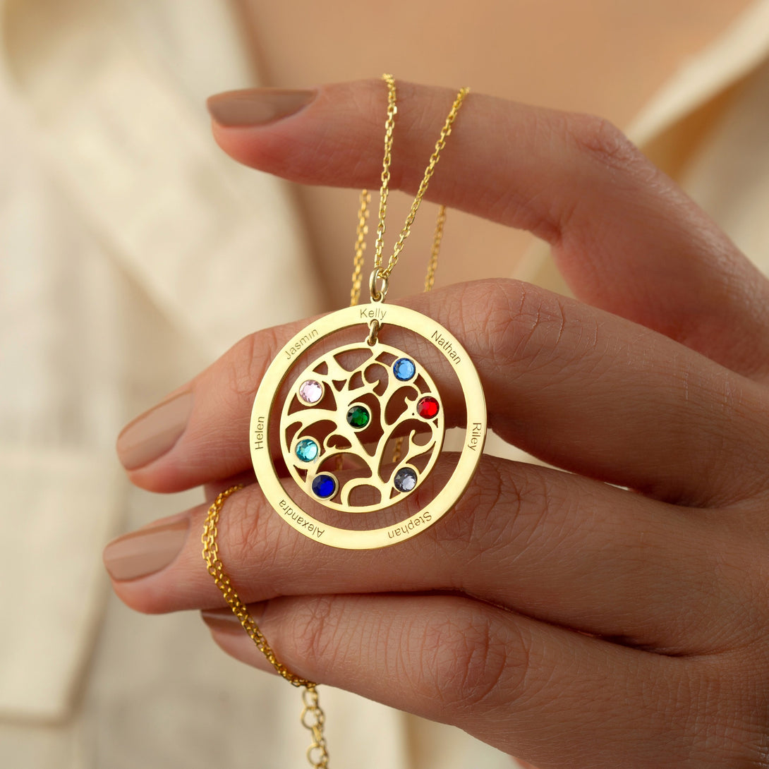 Tree Of Life Necklace With Name Written