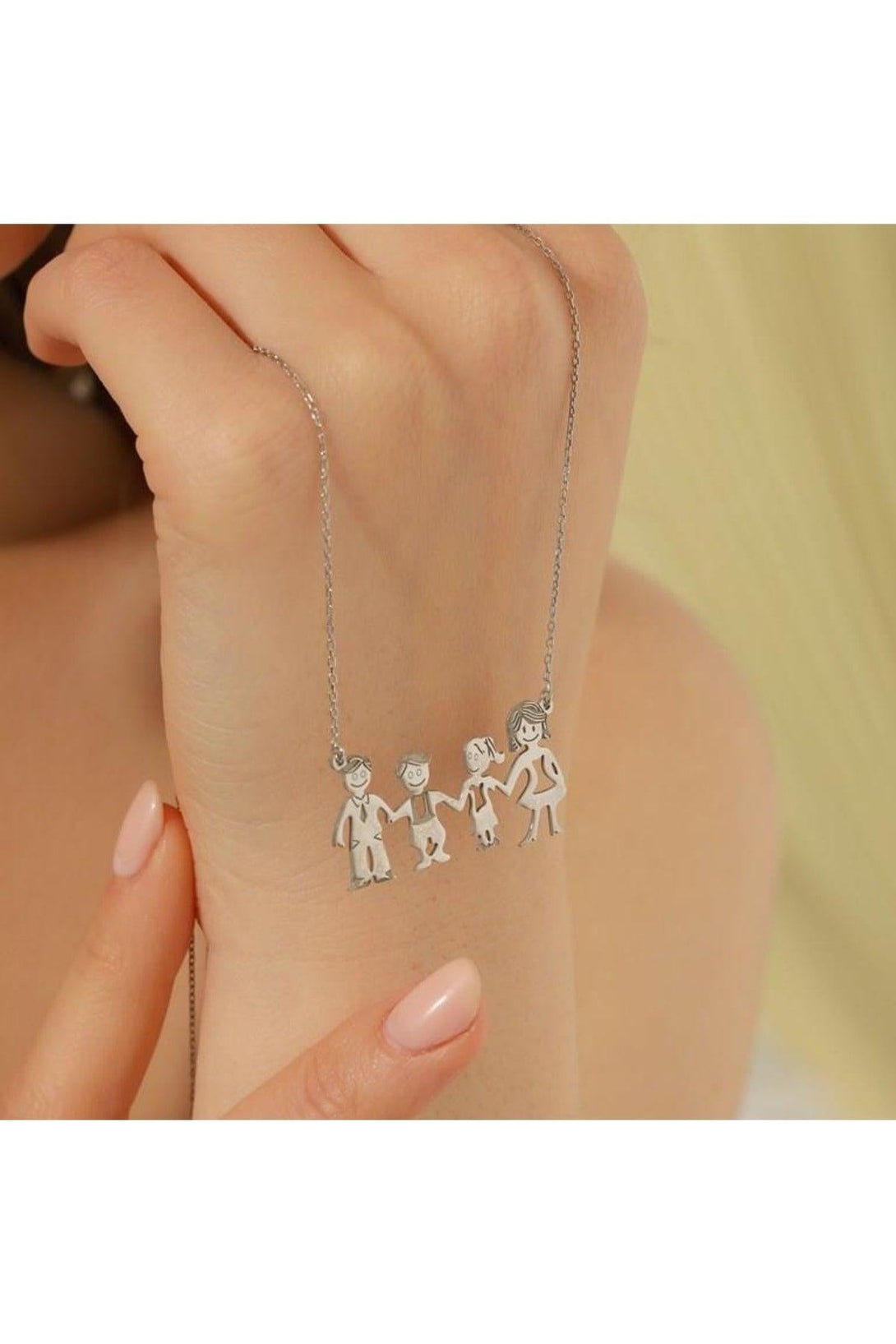 Family Child 925 Sterling Silver Necklace