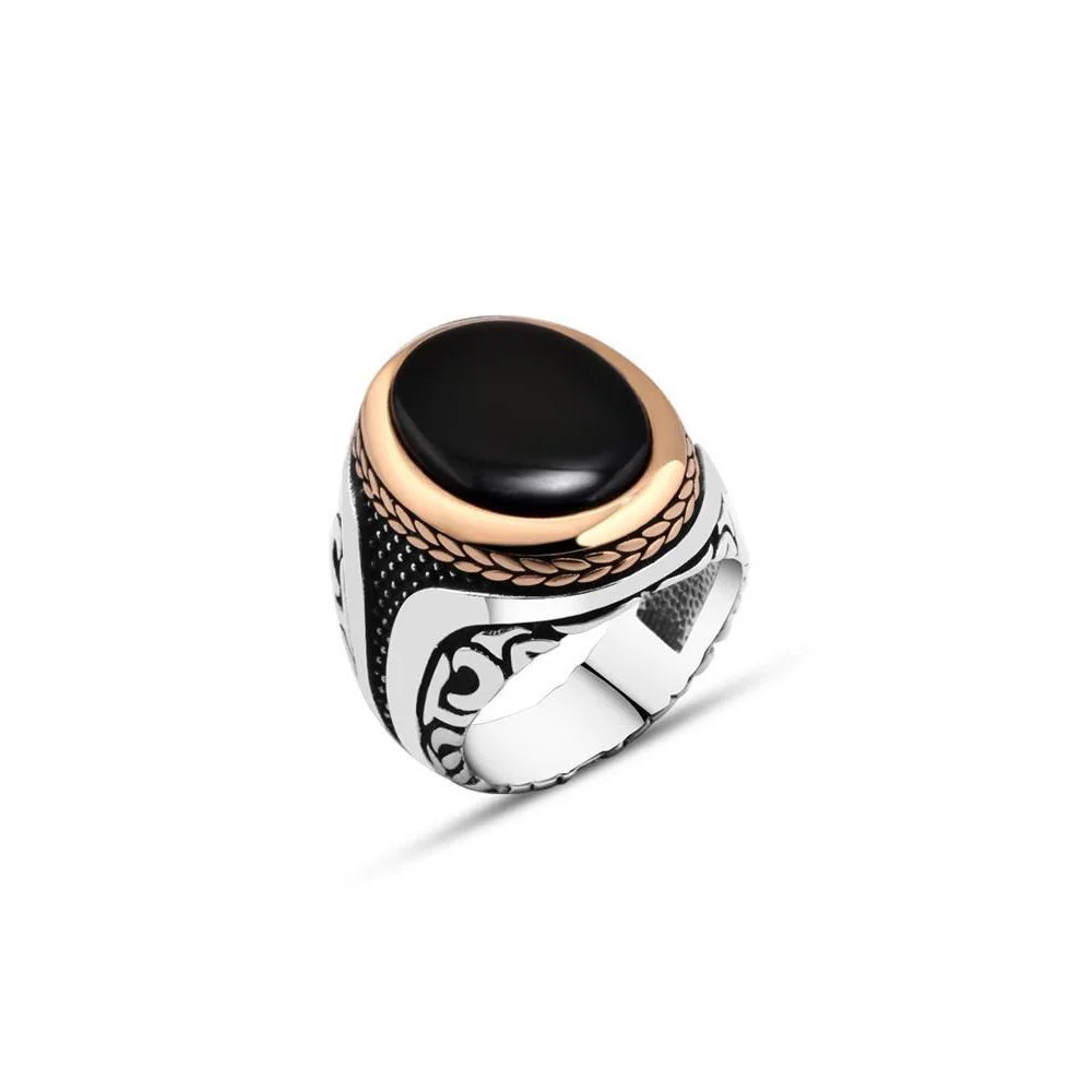 Onyx Stone Men's Ring