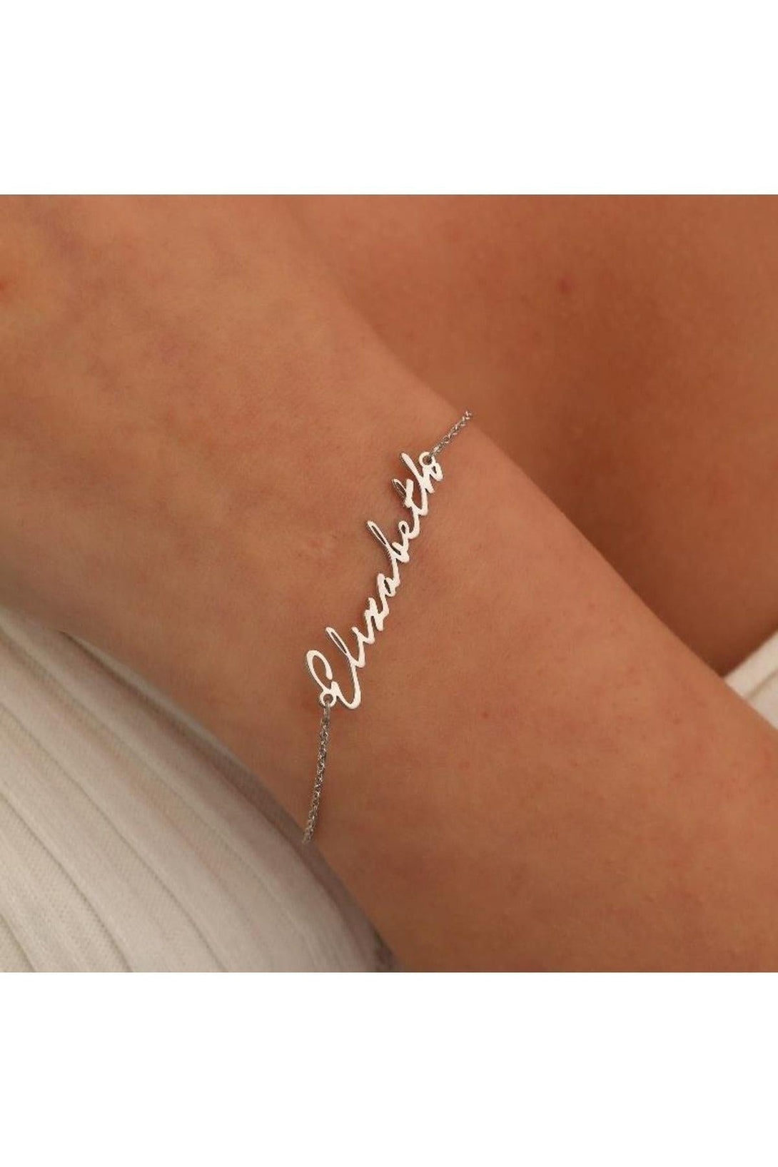 Personalized 925 Sterling Silver Name Bracelet