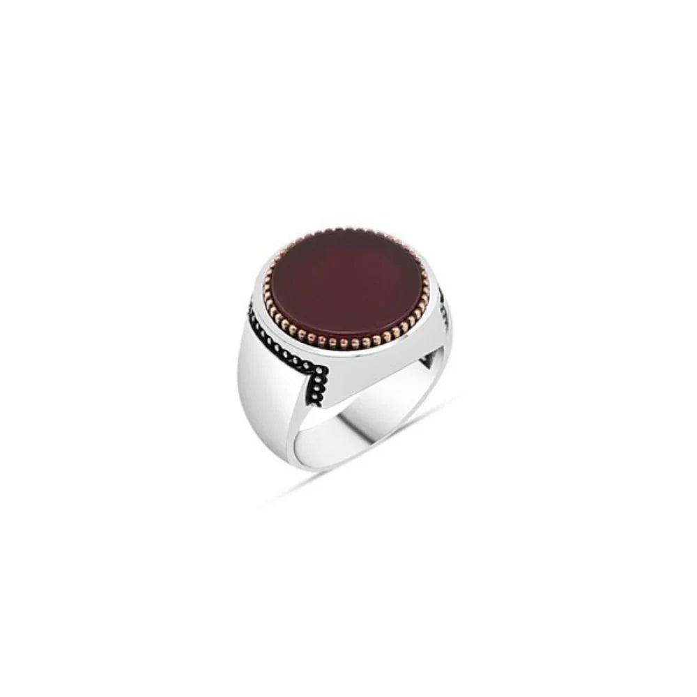 Red Stone Men's Ring