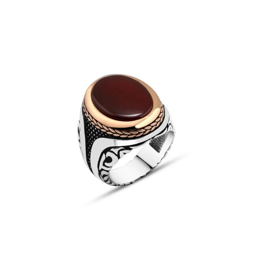 Red Stone Men's Ring