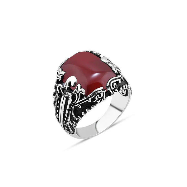 Red Stone Men's Ring